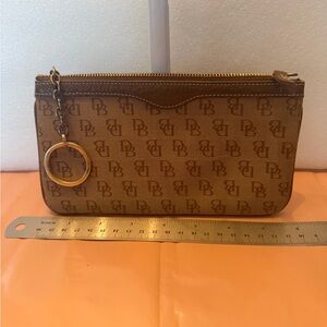 Dooney & Bourke Tan Monogram Pouch